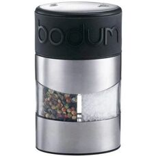 Bodum Salz- und Pfeffermühle - Handbetrieb Twin Inox Schwarz