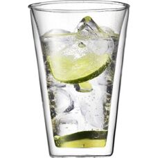 Bodum Canteen Doppelwandglas-Set - 0,1 L - Transparent