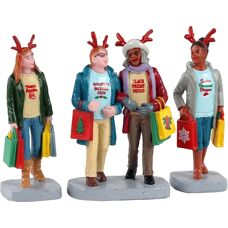 LEMAX Mädchen Weihnachts-Einkaufstour - Figuren-Set of 3