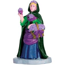 Lemax Violetter Verkäufer - Weihnachtsdorf-Figur - 6,8cm