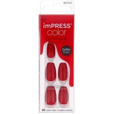 Kiss imPRESS Color Medium unghie finte Reddy or Not - 30 pz