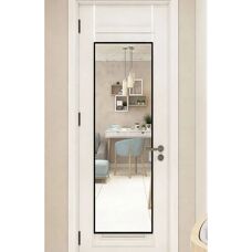 Livingandhome - Over-the-Door Full Length Mirror - Black