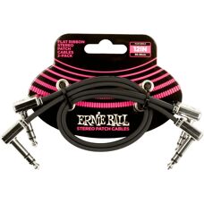 Ernie Ball Kompakt platt patchkabel - 30cm svart