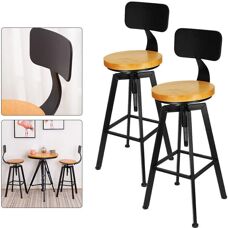 Gojoy - Retro Wood - 64-84 cm - metal - Taburetes de bar