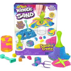 Spin Master Kinetic Sand Squish N Create - Sensory Playset