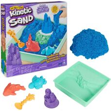 Kinetic Sand Blau Sandbox-Set - Kreatives Spielen