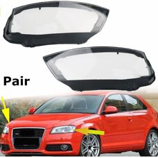 Audi A3 8p S-Line S3 Rs3 Headlight Lens Cover - Front, Left, Right