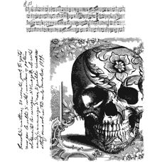 Tim Holtz - Gothic Tapestry - Cling - Red Rubber - Stamp