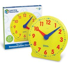 Learning Resources Tanulóóra - 12 órás analóg óra óvodásoknak