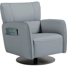 EGOITALIANO Honey Blau Leder Sessel - Armchair