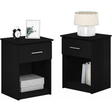 Furinno Tidur Table de Nuit - Ensemble de 2, Americano - Publicité