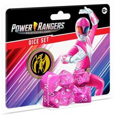 Conjunto de Dados Power Rangers Pink de Renegade - 8 piezas