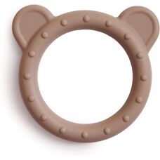 Mushie Naturlig Silikon Bear Tannbørste - Baby Tyggeleke