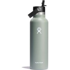 Hydro Flask 21oz Standard Mouth with Flex Straw Cap - Green