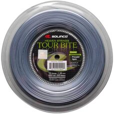 Cordes de tennis Solinco Tour Bite 200m - Gris 1.30mm - Publicité
