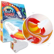 Zimpli Kids Rocket Bath Bombs Set - Bath Toys for Kids