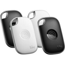 Tile Pro 2024 Tracker - Black, White - Key and Phone Finder