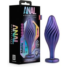 Blush Novelties - Matrix Swirling Bling - Anal Plug - Violett