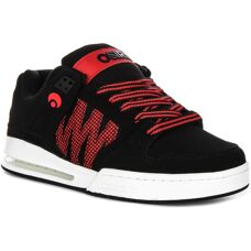 Osiris Pixel Skate Shoes - Black/White/Red - Skate Shoes