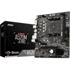 Carte mère MSI A520M-A PRO - DDR4, AMD Ryzen, 64GB