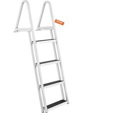 Scala di darsena Vevor - 4 gradini, 350 lbs, Antiscivolo, Facile da installare