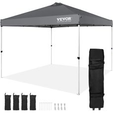 Vevor Tente Pliante avec Toit - 10x10 pi, Tarp Argenté, Sac Portable - Publicité