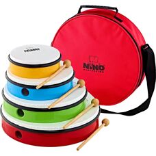 Nino Percussion - Set di 4 tamburelli per bambini - ABS resistente, 6-12 inches
