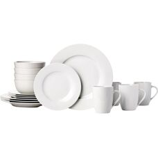 Bílé nádobí od Amazon Basics - sada 18 ks pro 6 osob