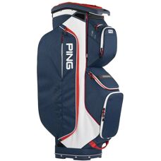 Ping Traverse 244 Sac de chariot - Bleu/Blanc/Rouge - Accessoires de golf - Publicité