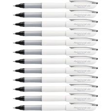 Pentel Floatune Rollerball - White, 0.8mm, Black Ink - Pen
