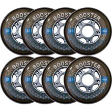 Roues Inline K2 Booster 80mm 82A - Noir - Pack de 8