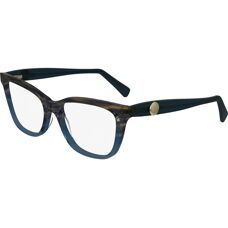 Lunettes Longchamp LO2744 Bleu Carré en Acétate - Femmes - Publicité
