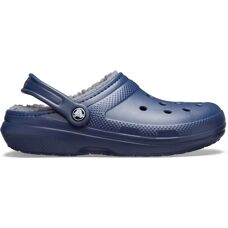 Crocs Classic Fuzz Lined Clog - blu/navy