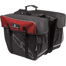 Podwójna Torba Rowerowa M-WAVE - 30L, Czarna/Czerwona