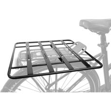 Plaque porte-bagages M-wave - 400x400mm Aluminium Noir - Publicité