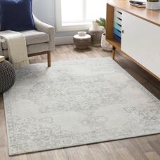 SURYA CORO Matta - 130x180cm, Grå, Vintage, Orientstil