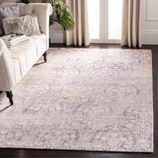 NADUVI Bettine Lila Textil Rechteckiger Teppich - Teppich