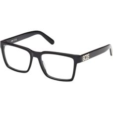 GCDS GD5033 001 Lunettes unisex carrées noires