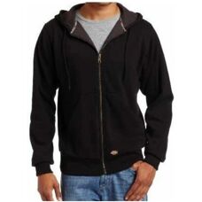 Dickies Black Thermal Long Sleeve Zip Up - Track Jacket