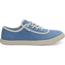 Toms Blauwe Canvas Lage Veterschoenen - Sneakers