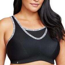 Glamorise Fekete 42dd No Bounce Sportmelltartó - Sporttípus