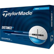 TaylorMade Distance Plus Golf Balls - High Performance, Soft Feel, 12 pcs