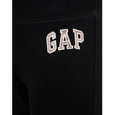 Pantaloni treningowi GAP Kids z logo - Dziewczynki czarno-białe S - Pantaloni sportowi
