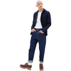 Camasa GAP Tapestry Navy M - Bumbac, Mâneci lungi, Croială lejeră