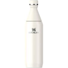 Sticlă de apă Stanley All Day Slim - Oțel inoxidabil, Crem, 0,6L