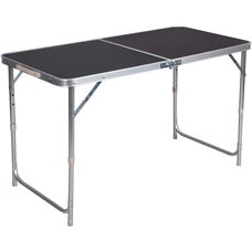 Tavolo da campeggio regolabile Helloshop26 - 120 cm nero