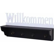 DÉCOSHOP26 - 040001014 - 30x60x13 -Attaccapanni a parete