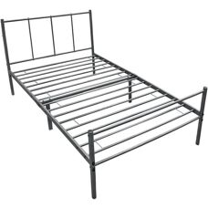 DÉCOSHOP26 Struttura letto in metallo con doghe - Letto