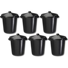 Poubelle de rue Rossignol noire 80L avec verrouillage
