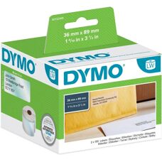 Dymo Large Address Labels - Transparent Self-adhesive - 36x89mm - Labels